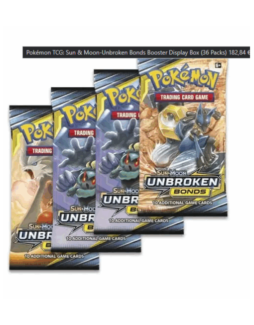 Pokemon TCG Sun and Moon Unbroken Bonds Booster Display Box (36 Packs) ENG - Image 3