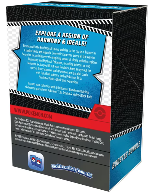 Pokémon TCG: Scarlet & Violet—Black Bolt Booster Bundle (6 Packs) - Image 3